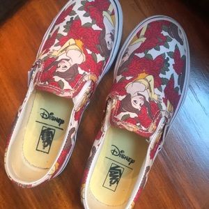 Vans X Disney Belle slip on big kids size 3